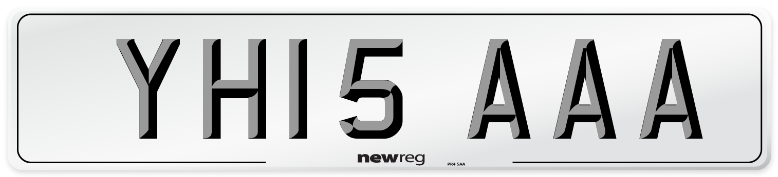 YH15 AAA Number Plate from New Reg